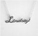 Script Nameplate Necklace