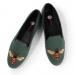 By Paige Ladies Bee On Sage Needlepoint Loafers 