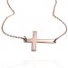 Sideways Cross Necklace
