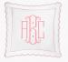 Matouk Butterfield Euro Sham With Monogram