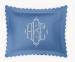 Matouk Diamond Pique Standard Sham With Monogram