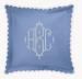 Matouk Diamond Pique Euro Sham With Monogram