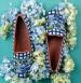 Needlepoint Hydrangea Loafers