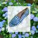 By Paige Blue Hydrangea Ladies Needlepoint Loafers 