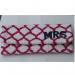 Monogrammed Beaded Foldover Clutch In Diamond Pattern 