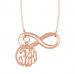 Infinity Necklace With Charm