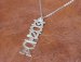 Vertical Block Nameplate Necklace