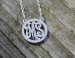 Monogrammed Diamond Necklace