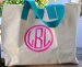 Queen Bea Monogrammed Cole Tote Bag