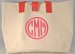 Queen Bea Monogrammed Cole Tote Bag