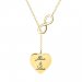 Monogrammed Gold Infinite Love Necklace