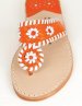 Palm Beach Classic Sandals In College Colors Orange And White - Go Tigers!