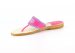 Monogrammed Sandal In Pink Neon With Lupine