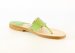 Monogrammed Sandal In Pomme With Pale Gold