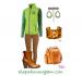 Monogrammed Green Vest And Boots