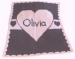 Monogrammed Heart With Banner Knit Blanket