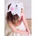 Monogrammed White Grosgrain Ribbon Hair Bow