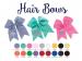 Monogrammed Grosgrain Ribbon Hair Bows