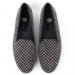 By Paige Women's Herringbone Black Needlepoint Loafers