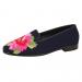 By Paige Peony On Navy Ladies Needlepoint Loafers 