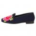 By Paige Peony On Navy Ladies Needlepoint Loafers 