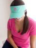 Monogrammed Mint Green Twill Sun Visor