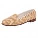 By Paige Women's Tan And White Herringbone Needlepoint Loafers