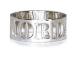 7mm Handmade Sterling Silver Cut-out Name Or Date Ring