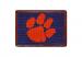 Smathers And Branson Clemson University Needlepoint Card Leather Wallet