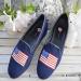 By Paige American Flag On Navy Needlepoint Loafers