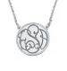 Monogrammed Ivy Recessed Monogram 20mm Necklace 