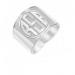 Recessed Block Initial Monogrammed 18mm Ring 