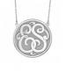 Classic Recessed Double Initial Necklace 