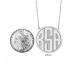 Monogrammed 40mm Recessed Block Initial Necklace