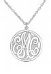 20mm Classic Recessed Monogram Necklace 