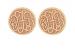 20mm Classic Recessed Monogram Stud Earrings 