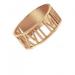 Personalized 10k Gold Roman Numeral Ring 