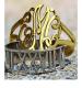 Personalized 10k Gold Roman Numeral Ring 