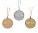 Personalized Greek Letters Disc Pendant 