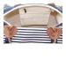 Monogrammed Weekender In Navy Stripes 