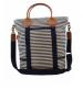 Monogrammed Shoulder Bag Navy Stripes 