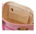 Monogrammed Shoulder Bag In Pink Stripes 