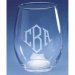 Monogrammed Stemless Wine Glasses Set Of Four 21 Oz