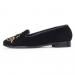 By Paige Gold Scroll Ladies Needlepoint Loafers