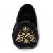 By Paige Gold Scroll Ladies Needlepoint Loafers