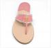    Palm Beach Aubrey Pineapple Sandals In Melon And Pale Gold  