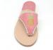 Pineapple Palm Beach Classic Sandals In Melon And Pale Gold