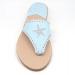 Starfish Palm Beach Classic Sandals In Sky And Silver