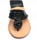 Palm Beach Mid Wedge Black With Black Patent Sandals