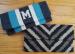 Hand Beaded Vertical Stripe Initial Clutch